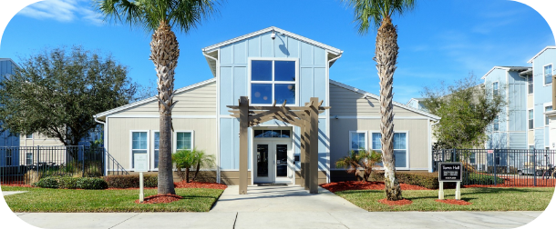 The exterior of Hawks Landing